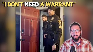 Cops Bust in a Home Force the Family Outside and Handcuff the Dad who I interview [upl. by Vachell224]