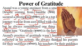 Power of Gratitude  Motivational Story  Passage Reading  English Moral Story Paragraph Reading [upl. by Gervais651]