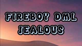 FIREBOY DML  JEALOUS  OFFICIAL LYRICS  viral trending fireboydml [upl. by Gettings337]