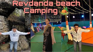 Revdanda beach camping 🏕️  Best campingfor family Alibaug to Mumbai road trip with family [upl. by Gaven]