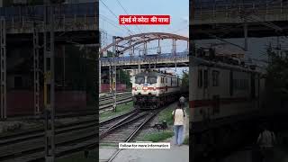 मुंबई से कोटा की रेल यात्राRailwayPatrikashorts explorepage [upl. by Aiouqahs]