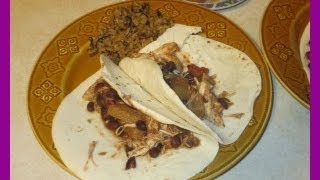 Crock Pot Challenge Pineapple Chicken Tacos [upl. by Leffert]