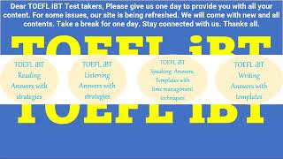 Notice TOEFL iBT Test takers [upl. by Hollyanne]