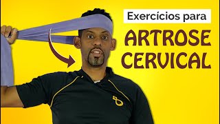 Artrose Cervical Exercícios  Alongamento mobilidade e fortalecimento  Alivio das Dores [upl. by Llemij]