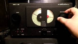 Hallicrafters Model S38 B  Vintage shortwave tube radio demostration [upl. by Neelloj810]