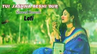 তুই যাসনা বেশি দূরTui Jashna Beshi DurSlowed Reverb Lofi Bangla Romantic Music [upl. by Atik748]