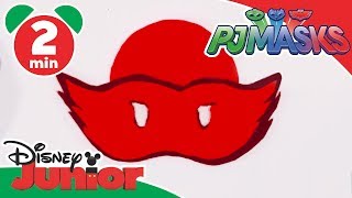 PJ Masks  Craft Tutorial Owlette Mask  Disney Junior UK [upl. by Arayt]