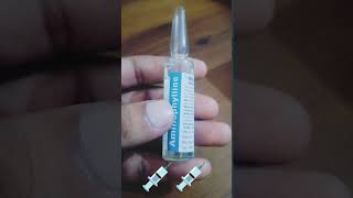 Aminophylline injection Aminophylline injection use side effectscontraindicationshortvideo💉💉 [upl. by Novj150]