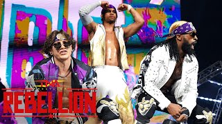 Leon Slater and ABC vs The Rascalz FULL MATCH  TNA Rebellion 2024 Highlights [upl. by Medlin]