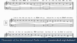 19th Sunday in Ordinary Time Year B • Free Responsorial Psalms • Organist Score [upl. by Begga]