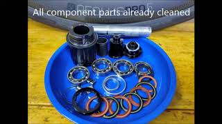 EP81 Bontrager Aeolus Pro5 rear hub service 12 Disassembly [upl. by Araeic971]