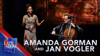 “What We Carry”  Amanda Gorman amp Jan Vogler LIVE on The Late Show [upl. by Nella]