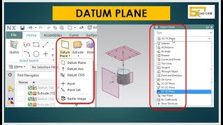 Lesson 11 HOW TO CREAT DATUM PLANE IN UG NX 10 [upl. by Salita69]