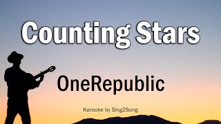 OneRepublic  Counting Stars Karaoke Version [upl. by Murry]