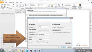 Microsoft Outlook Mail Server Settings [upl. by Enibas741]