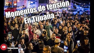 Habitantes de Tijuana protestan contra la Caravana Migrante [upl. by Essam217]