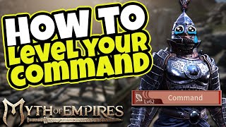 HOW TO Level Your COMMAND Skill Myth of Empires Survival RPG [upl. by Ylrevaw]