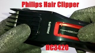 Philips Hair Clipper Trimmer HC3420 Unboxing and Disassembly [upl. by Derry]