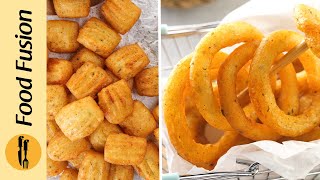 2 Crispy Potatoes Snacks Recipes by Food Fusion [upl. by Enyehc]