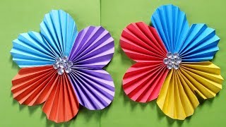 How To Make a Flower With Colour Paper Easy amp Simple  Easy Paper Flower tutorial [upl. by Phelgen]