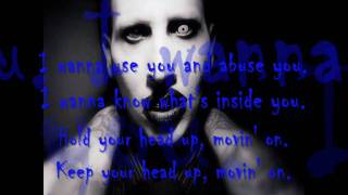 Marilyn Manson  Sweet Dreams Lyrics [upl. by Hernando]