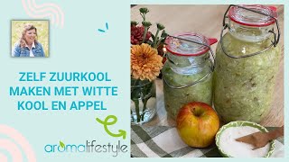 Zelf zuurkool maken met appel makkelijk en milder van smaak [upl. by Rosecan]