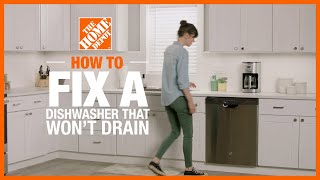 Dishwasher Not Draining  How to Fix a Dishwasher That Wont Drain in 4 Steps [upl. by Ansev]