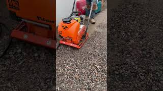 Plate compactor construction mason stucco concrete pavers stayathomemom [upl. by Ailelc]