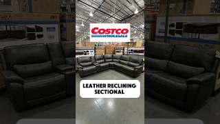 Costco Find July 2024 Leather Power Reclining Sectional costco homefurniture shorts [upl. by Kam]