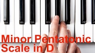 How to Play Minor Pentatonic Scale in D  Keyboard Lessons [upl. by Giulio955]