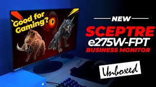 Best Cheap Gaming Monitor Sceptre Business Pro Gaming 27quot Monitor 1080p e275WFPT Unboxing Review [upl. by Gusba]