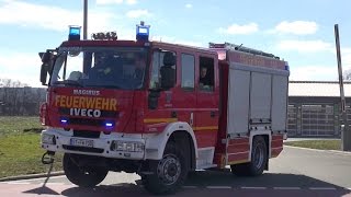 Brandmeldereinlauf PKW  LF101  NEF1 Feuerwehr Ibbenbüren [upl. by Ilecara475]