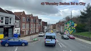 First bus Route No43 Warmley Station road to City CentreBristol [upl. by Koblas]