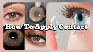 Contact lenses for beginners 👀How to put contacts in for beginnersMadisworld1 [upl. by Hen]