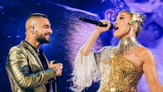 Marry Me  Jennifer Lopez sings with Maluma Scene 2022 Movie Clip [upl. by Shue258]