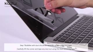 Kuzy  MacBook Screen Protector Installation Guide [upl. by Ahsinrac]