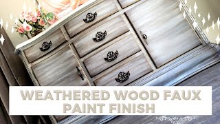 Weathered wood paint finish [upl. by Hilly]