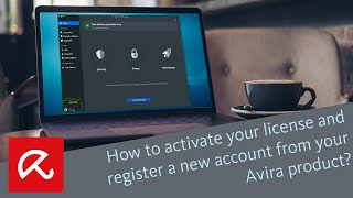 How to activate your license and register a new account from your Avira product [upl. by Ayekram686]