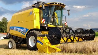 Die Getreideernte 2021 beginnt ☀️ New Holland Kompaktdrescher TC 580 im Einsatz [upl. by Amber]