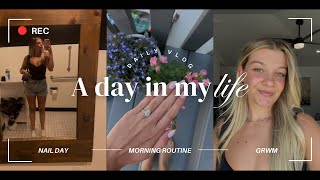 DAILY VLOG  NURSES DAY OFF  NAIL DAY [upl. by Auqinahs]