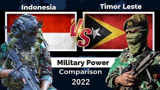 Indonesia vs Timor Leste Military Power Comparison 2022 [upl. by Alamak799]