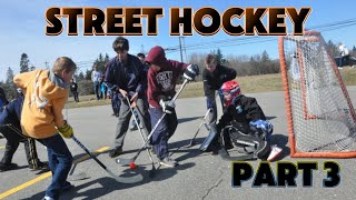 Street hockey part three ￼ [upl. by Irehs]