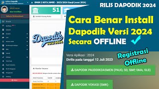 CARA BENAR INSTALL BARU DAPODIK 2024 OFFLINE [upl. by Geneva]