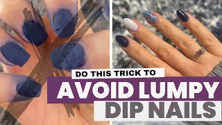 Apply Dip Powder Like THIS to Avoid Lumpy Nails  Pour Over Method [upl. by Llevert903]