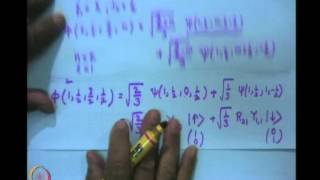 Mod08 Lec34 Clebsch Gordon Coefficients [upl. by Kosse897]