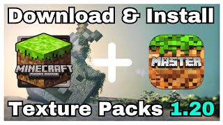 How To Download amp Install Texture Packs In Minecraft PE 120 [upl. by Afaw]