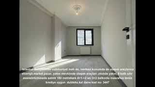 istanbul Bahçelievler cumhuriyet mah de satılık 180m² 41 sıfır dublekskat daire [upl. by Ahcsat]