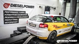 AUDI A3 20TDI 140PS to 302PS by DIESELPOWER wwwdpracecom [upl. by Garlanda]