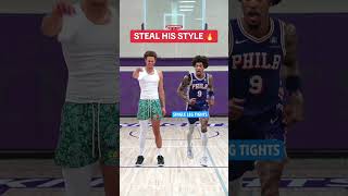 STEAL KELLYS STYLE 🔥 kellyoubrejr basketballarmsleeve basketballcalfsleeve singlelegtights [upl. by Ardnekal]