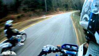 Ktm Exc 350 and Yamaha DT 125 R  Onboard [upl. by Issiah16]